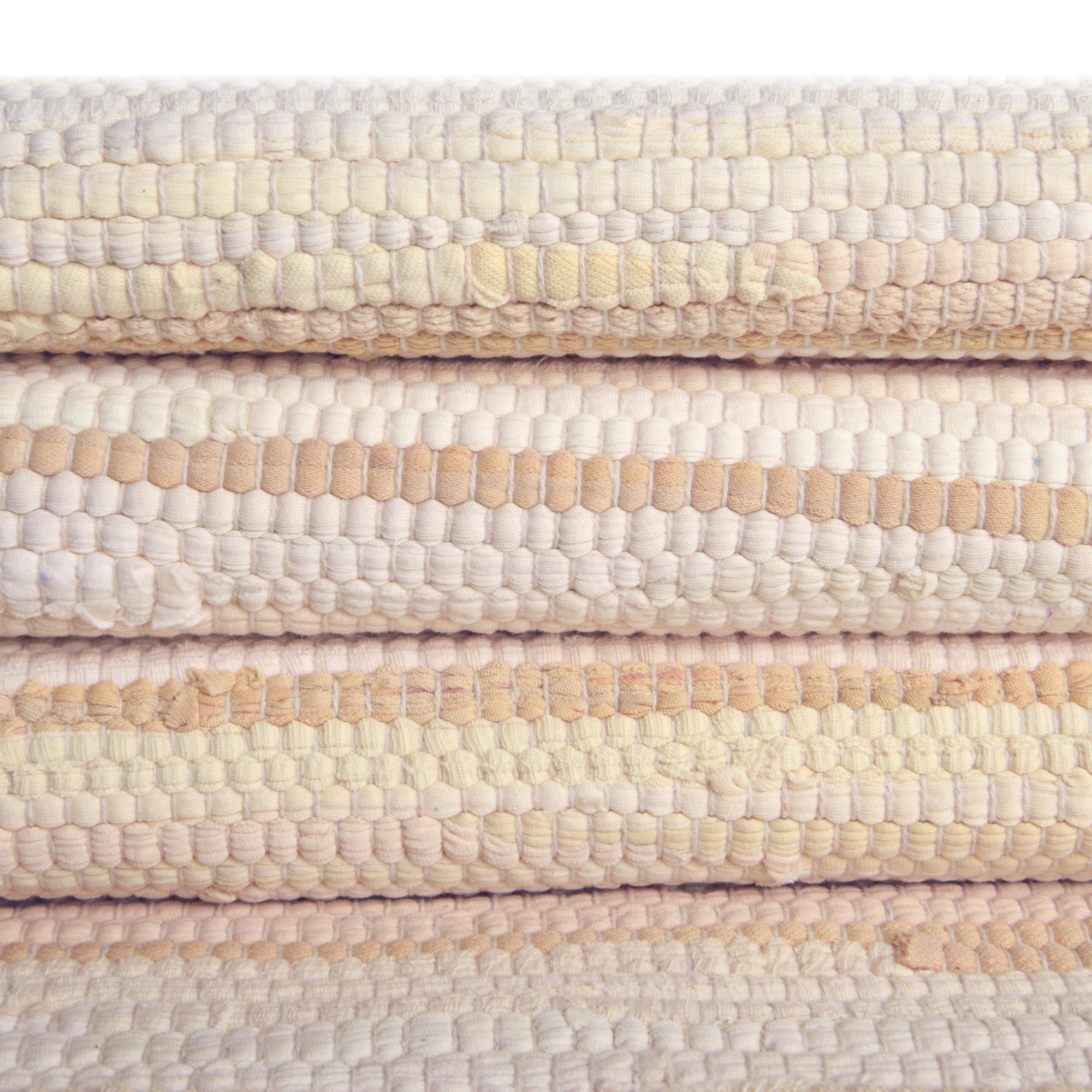 2' x 6' Hand Woven Chindi Cotton Runner Rug