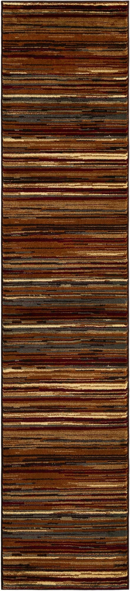Primary image 2' 2 x 10' Coffee Shop Runner Rug