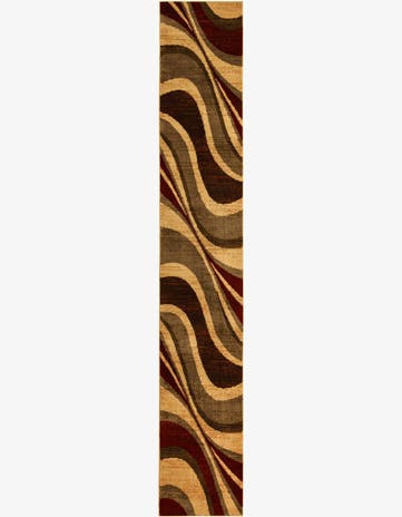 Beige Coffee Shop Runner Rug