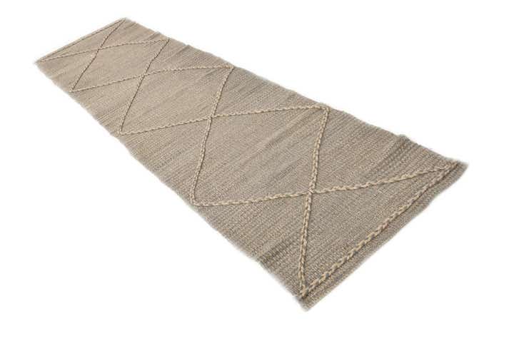 2' 6 x 10' Hand Knotted Darya Wool Runner Rug