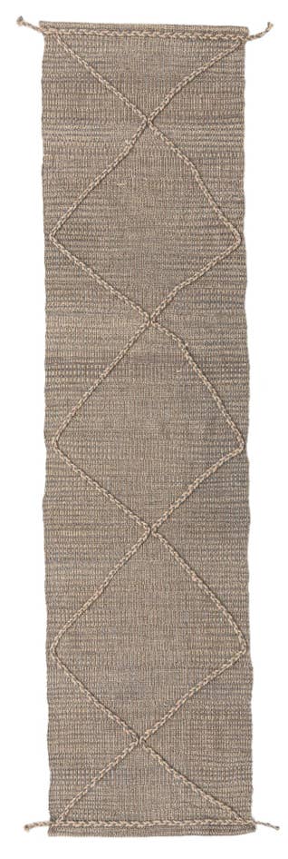 Detail image of 2' 6 x 10' Hand Knotted Darya Wool Runner Rug