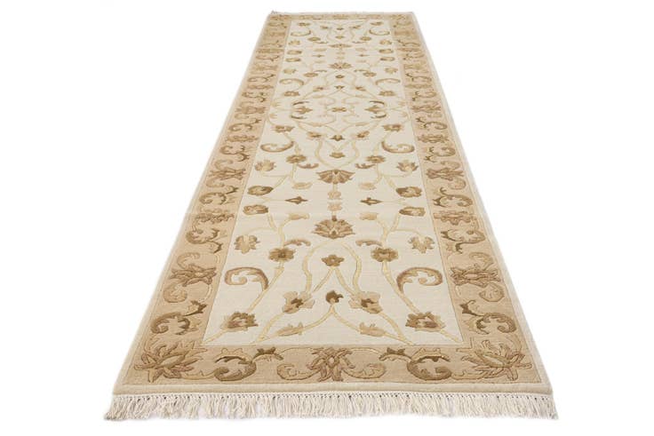 Detail image of 2' 8 x 9' 8 Hand Knotted Darya Wool Runner Rug
