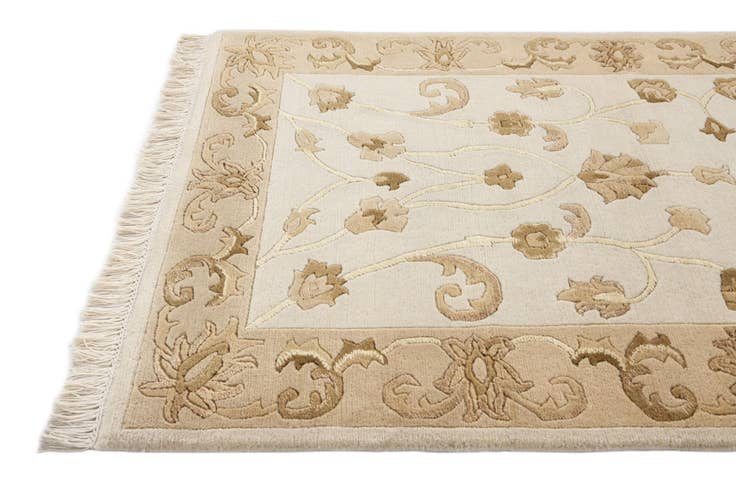Detail image of 2' 8 x 9' 8 Hand Knotted Darya Wool Runner Rug