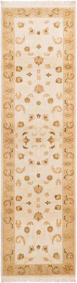 Detail image of 2' 8 x 9' 8 Hand Knotted Darya Wool Runner Rug