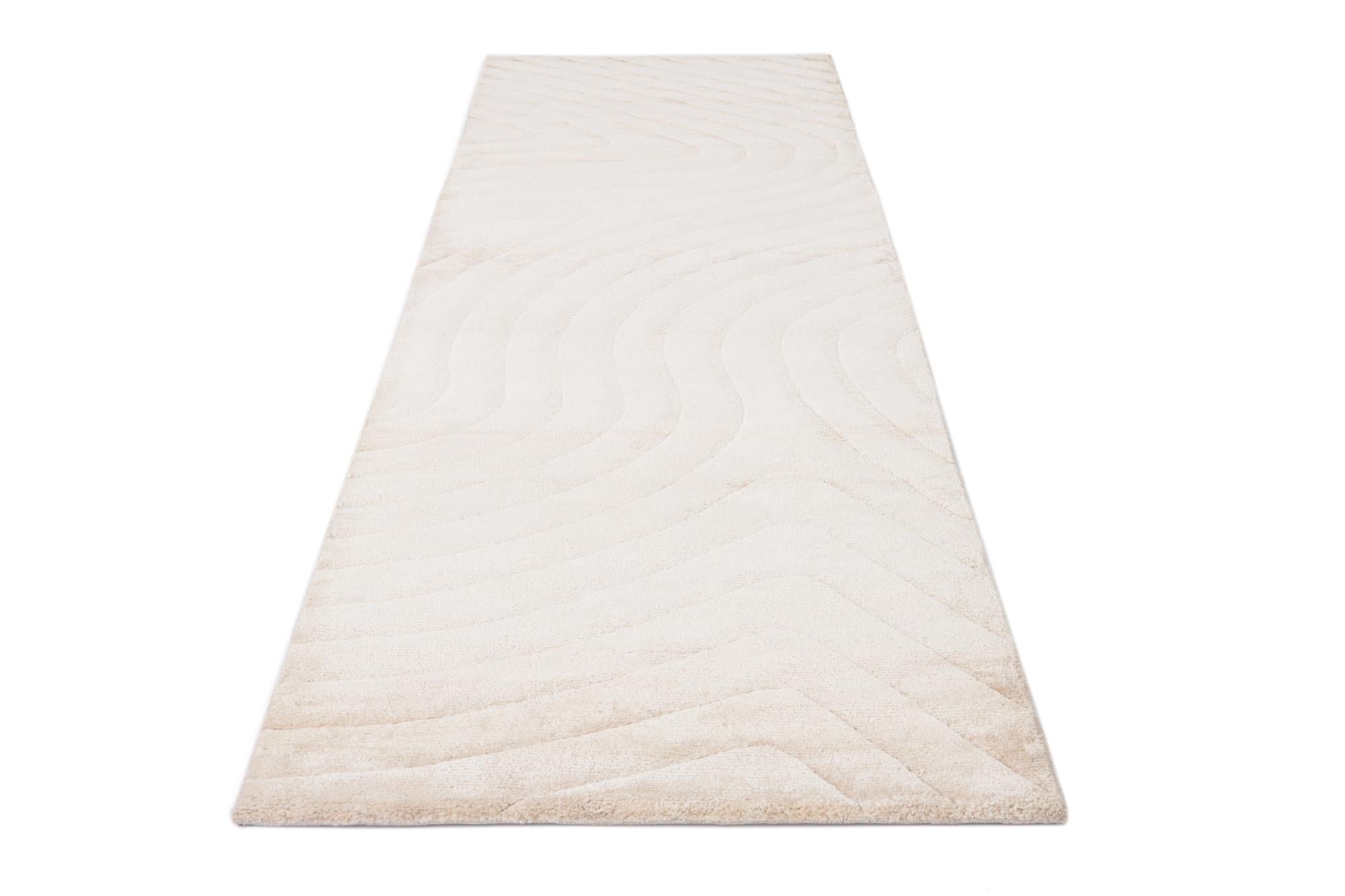 2' 7 x 9' 10 Hand Knotted Darya Wool Runner Rug