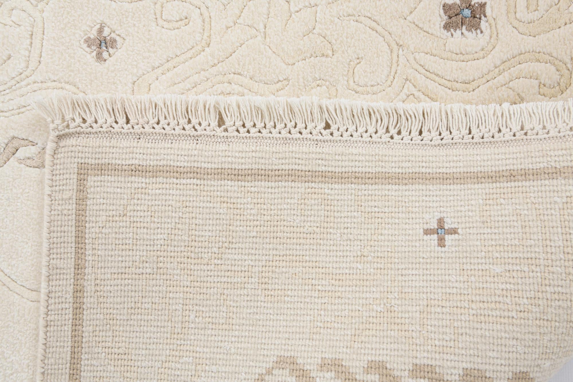 2' 8 x 10' Hand Knotted Darya Wool Runner Rug