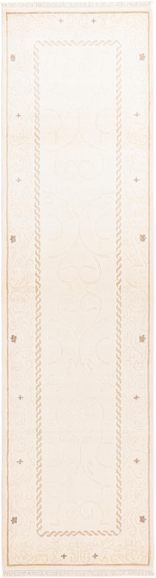 2' 8 x 10' Hand Knotted Darya Wool Runner Rug