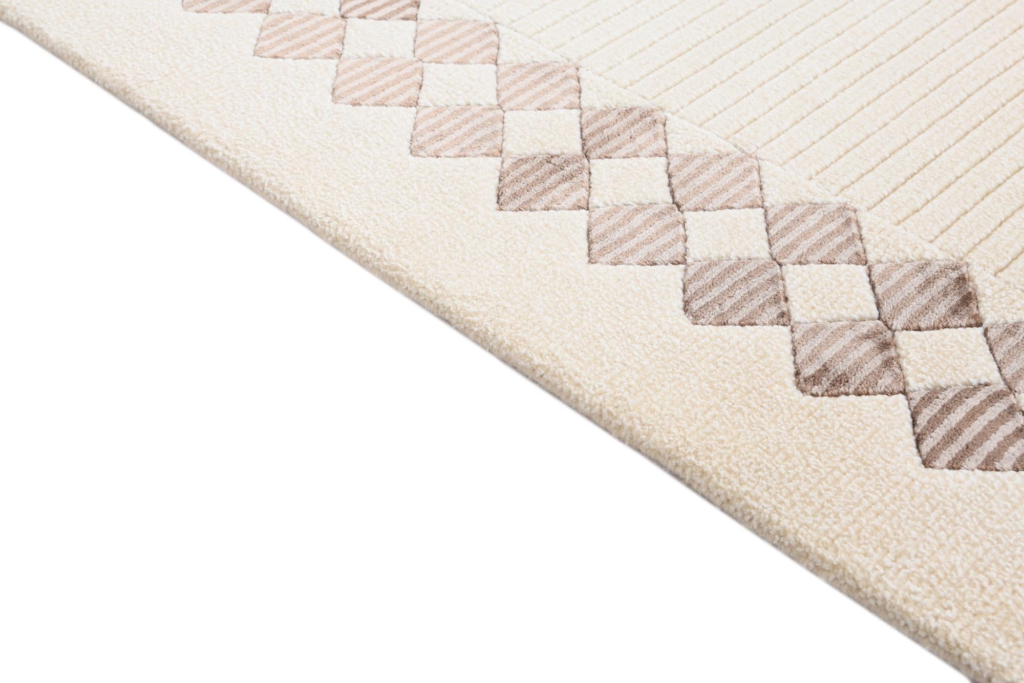 2' 8 x 9' 9 Hand Knotted Darya Wool Runner Rug