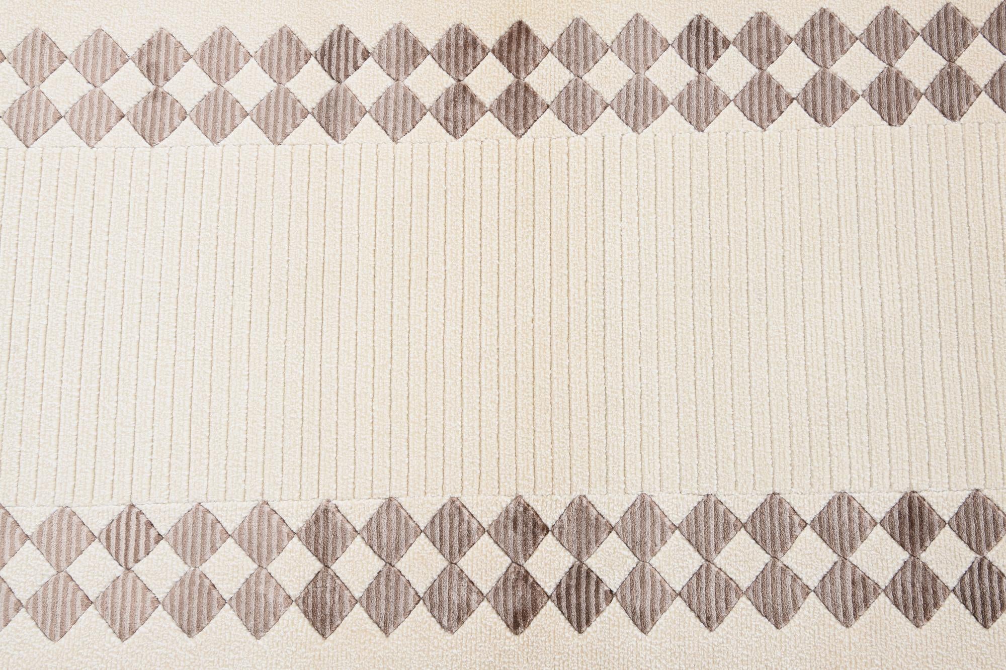 2' 8 x 9' 9 Hand Knotted Darya Wool Runner Rug