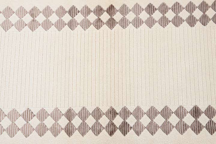 2' 8 x 9' 9 Hand Knotted Darya Wool Runner Rug