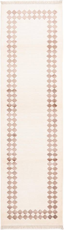 Detail image of 2' 8 x 9' 9 Hand Knotted Darya Wool Runner Rug