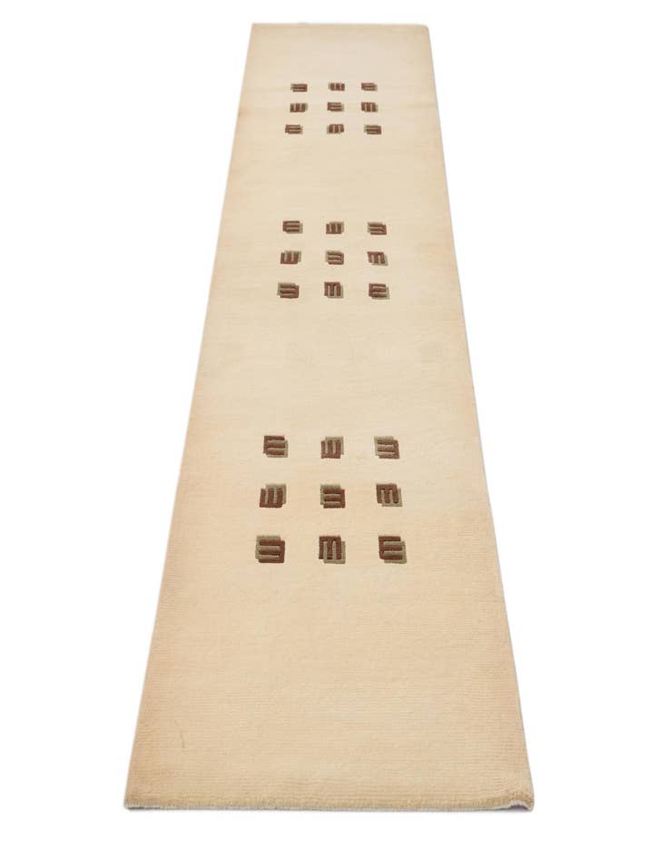 Detail image of 2' 7 x 9' 1  Hand Knotted Darya Wool Runner Rug