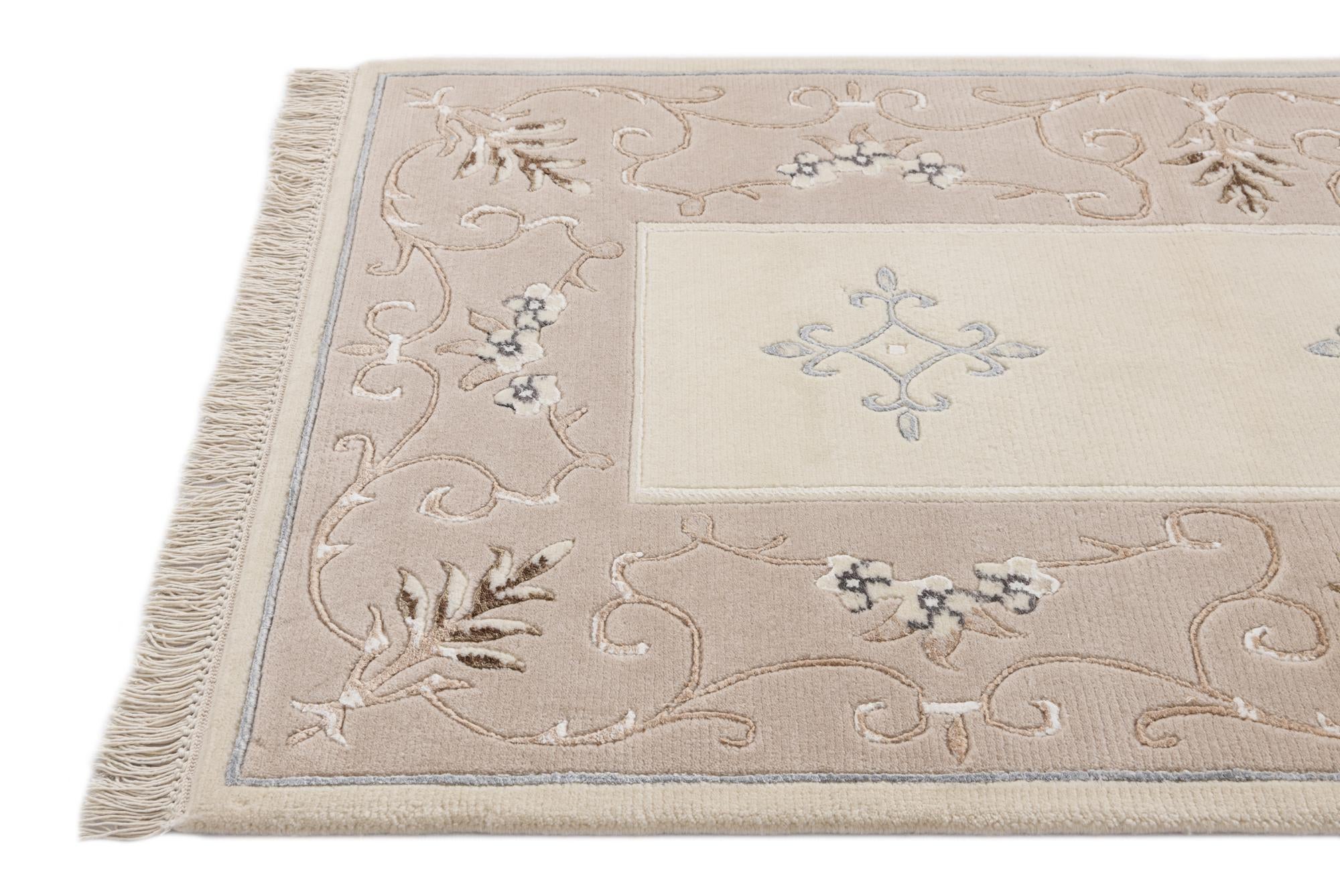 2' 9 x 9' 11 Hand Knotted Darya Wool Runner Rug