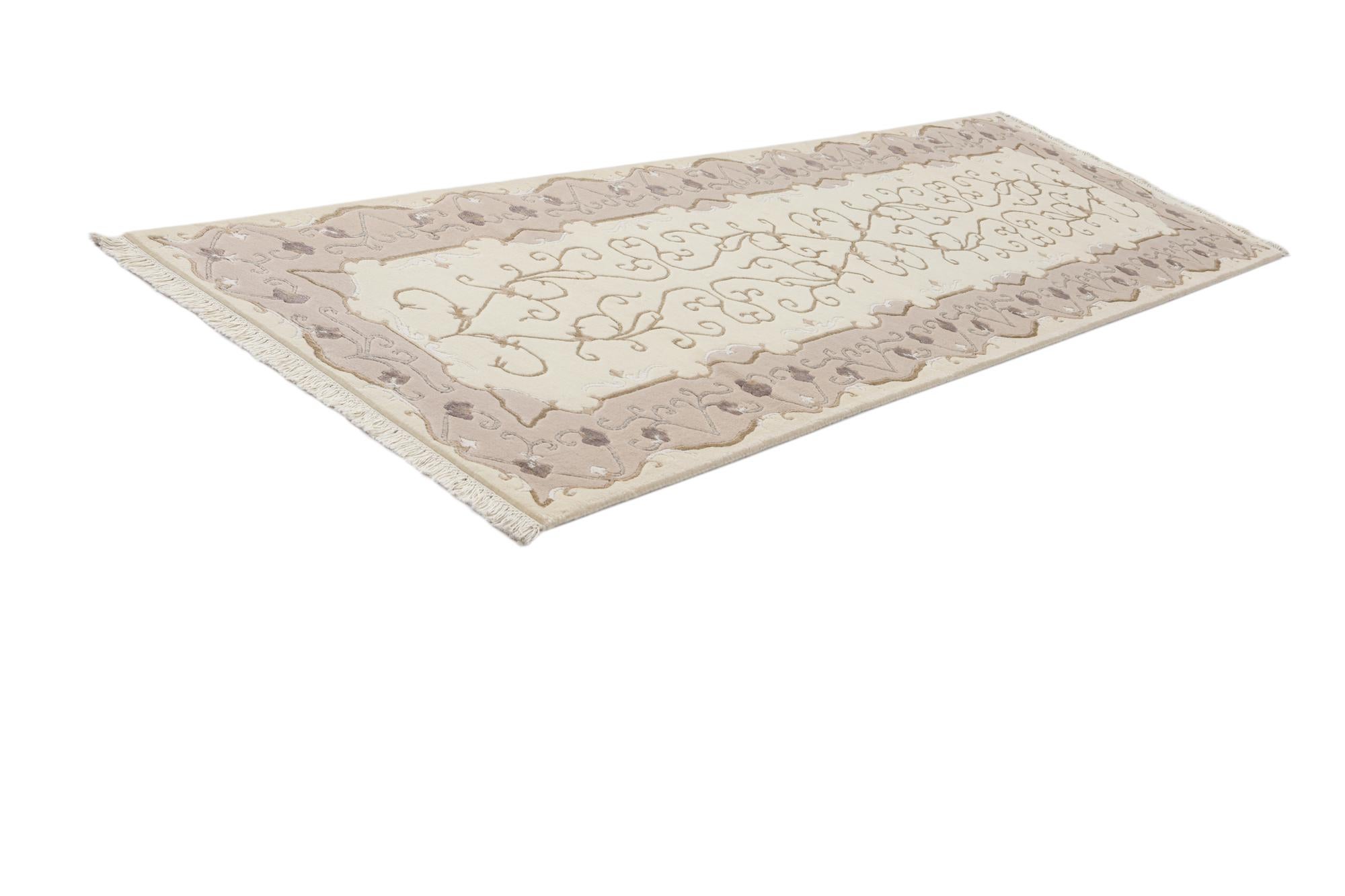 2' 11 x 9' 9 Hand Knotted Darya Wool Runner Rug