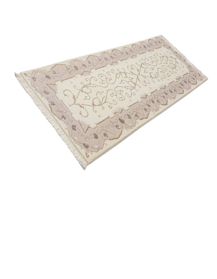 Detail image of 2' 11 x 9' 9 Hand Knotted Darya Wool Runner Rug