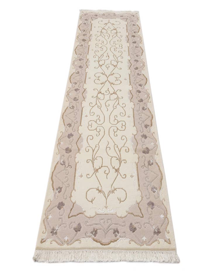 Detail image of 2' 11 x 9' 9  Hand Knotted Darya Wool Runner Rug