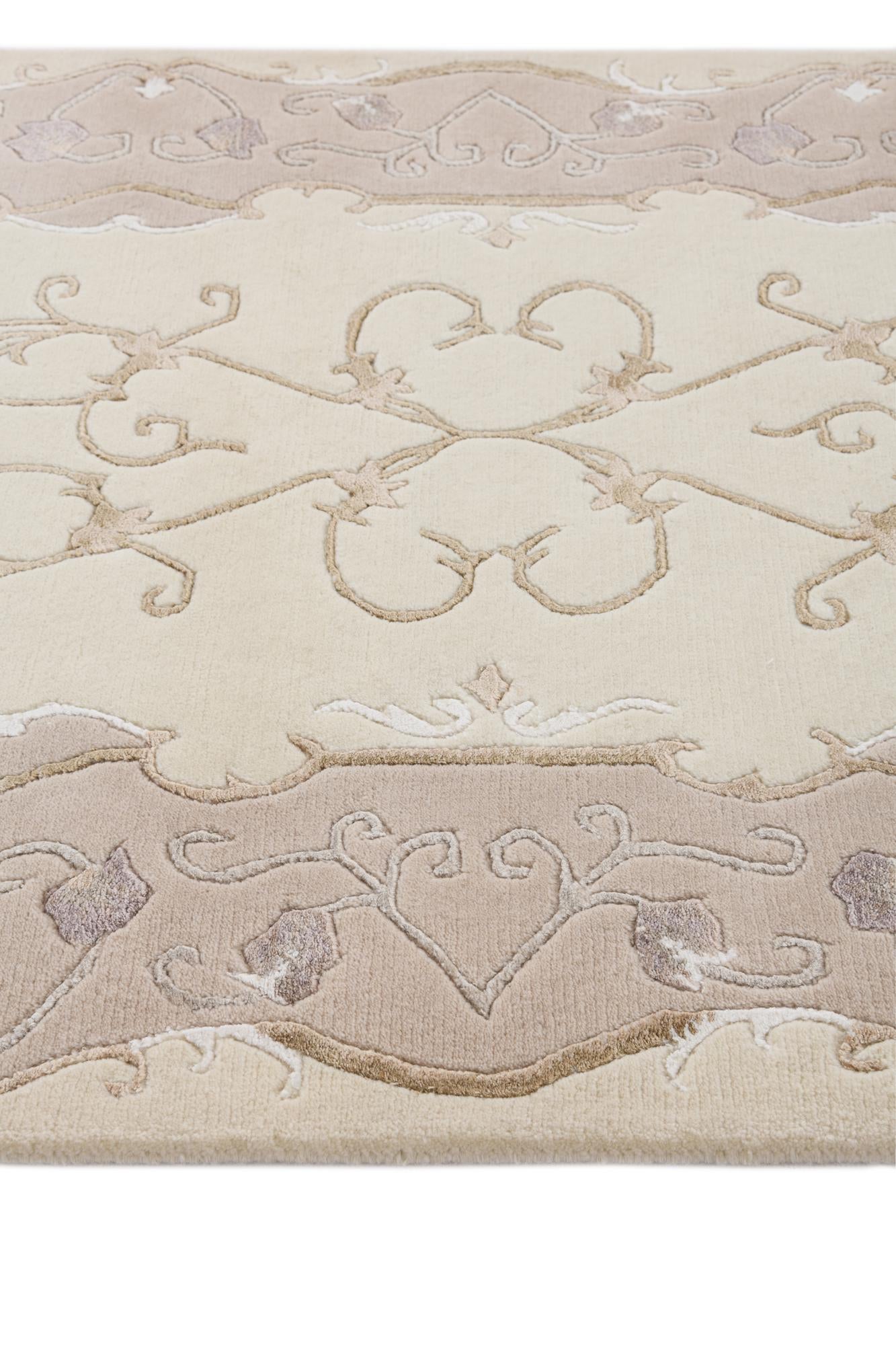 2' 11 x 9' 9 Hand Knotted Darya Wool Runner Rug