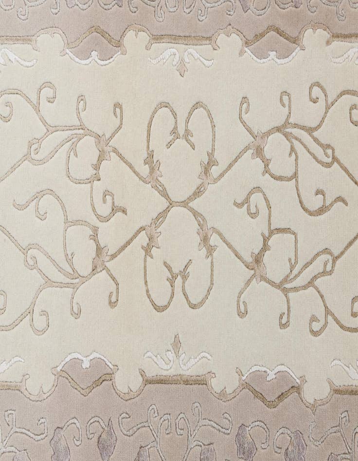 Detail image of 2' 11 x 9' 9  Hand Knotted Darya Wool Runner Rug