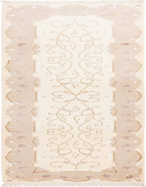Detail image of 2' 11 x 9' 9 Hand Knotted Darya Wool Runner Rug