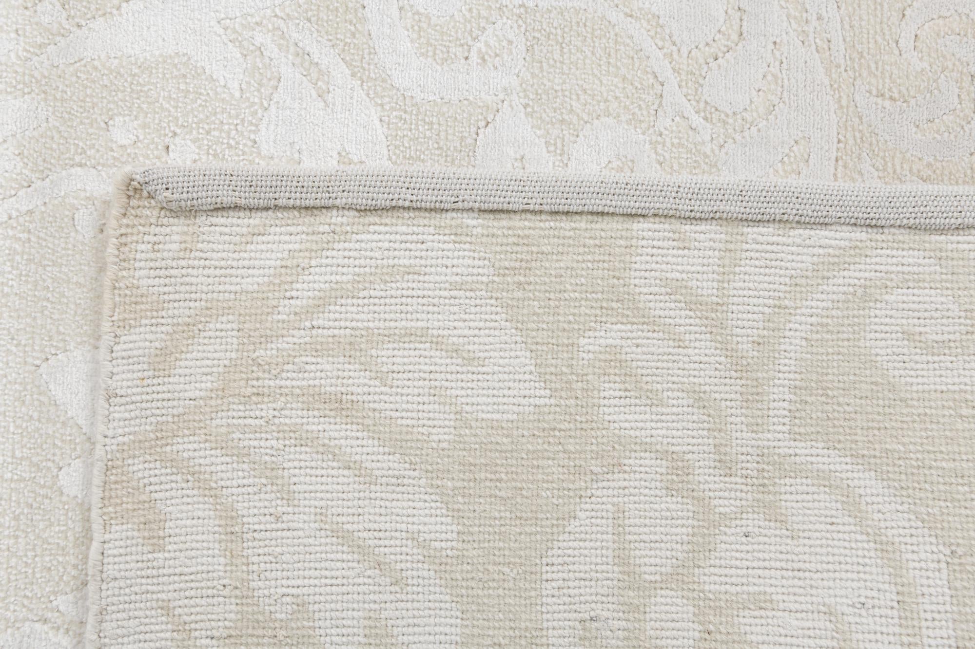 2' 11 x 9' 10 Hand Knotted Darya Wool Runner Rug