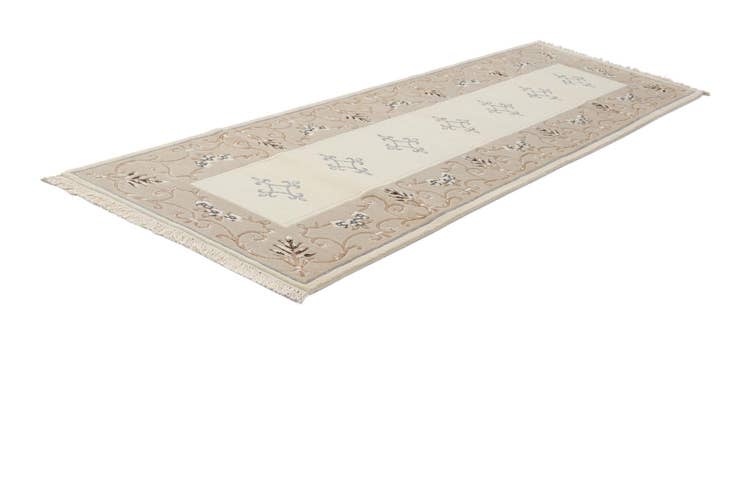 Detail image of 2' 11 x 9' 7 Hand Knotted Darya Wool Runner Rug