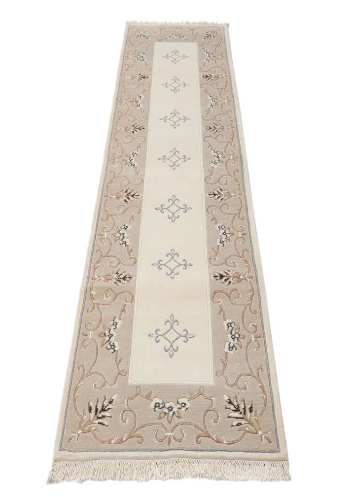2' 11 x 9' 7 Hand Knotted Darya Wool Runner Rug