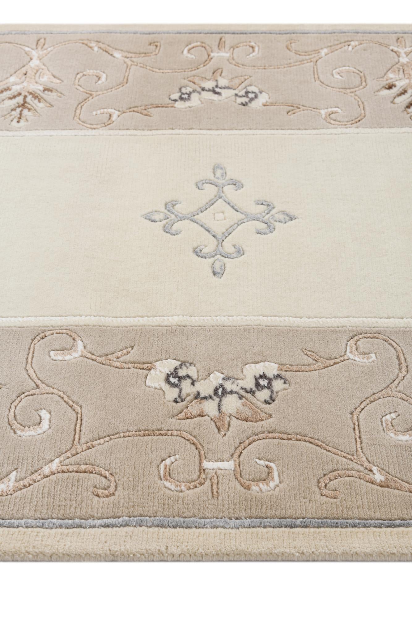 2' 11 x 9' 7 Hand Knotted Darya Wool Runner Rug