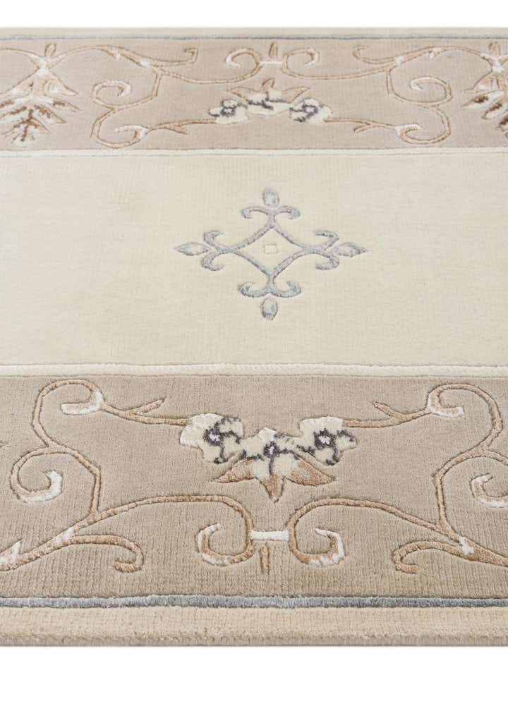 2' 11 x 9' 7 Hand Knotted Darya Wool Runner Rug