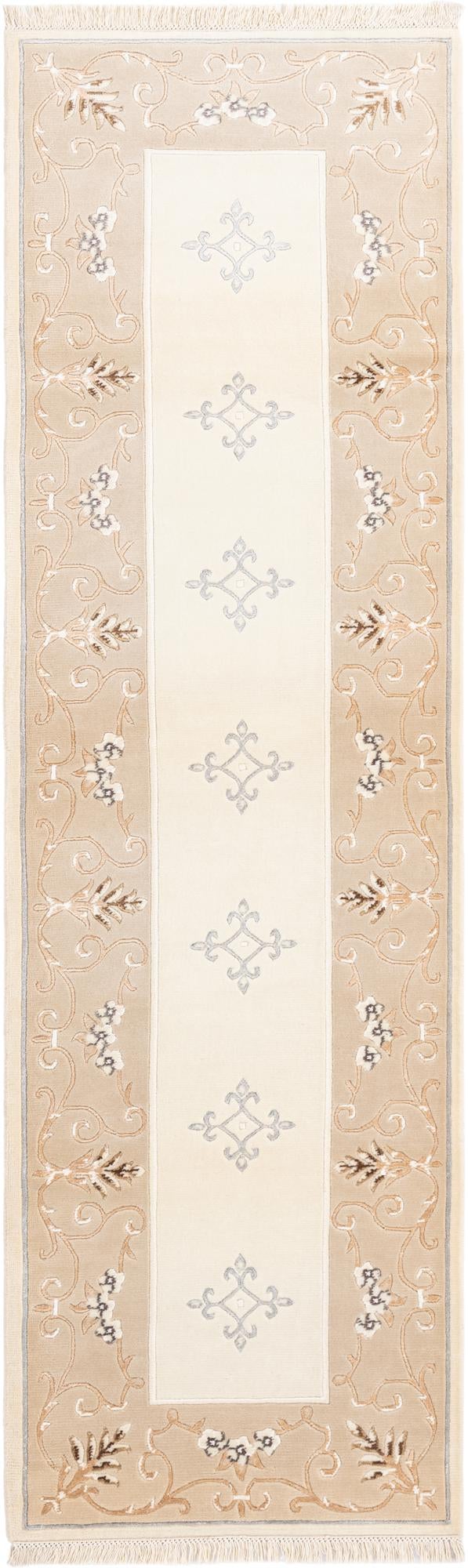 2' 11 x 9' 7 Hand Knotted Darya Wool Runner Rug