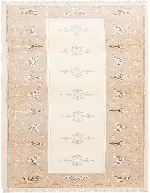 Detail image of 2' 11 x 9' 7 Hand Knotted Darya Wool Runner Rug