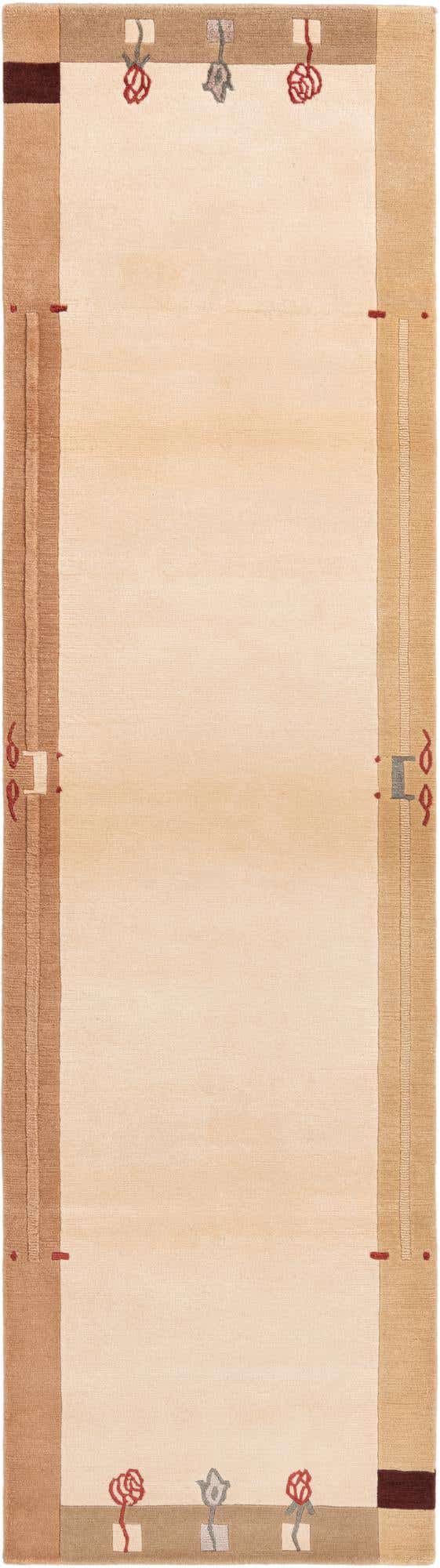 2' 9 x 9' 11 Hand Knotted Darya Wool Runner Rug