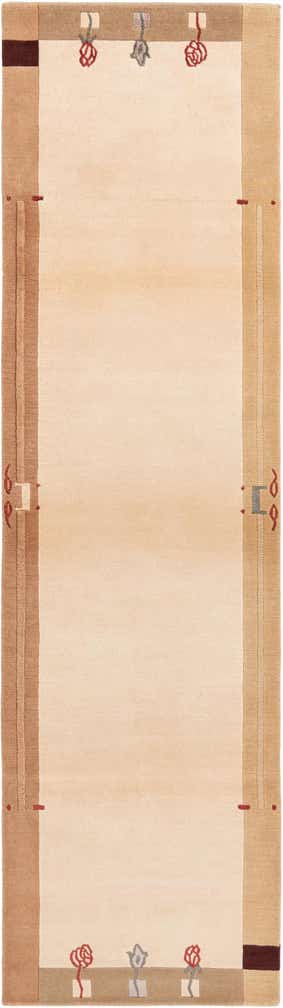 2' 9 x 9' 11 Hand Knotted Darya Wool Runner Rug