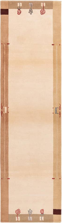 Detail image of 2' 9 x 9' 11 Hand Knotted Darya Wool Runner Rug