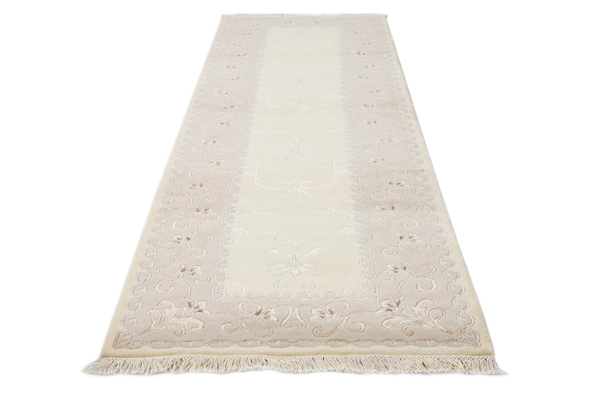 2' 10 x 9' 11 Hand Knotted Darya Wool Runner Rug