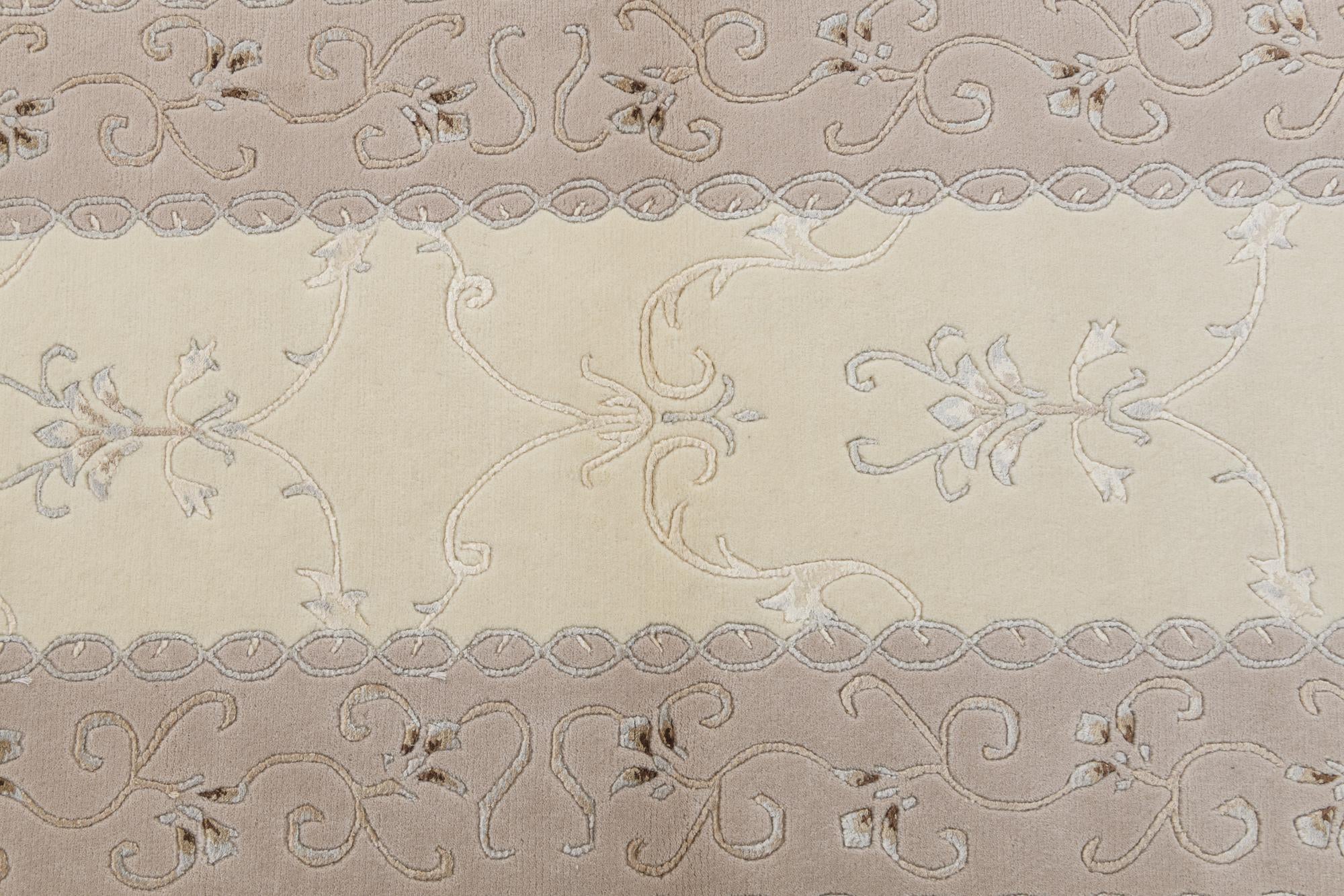 2' 10 x 9' 11 Hand Knotted Darya Wool Runner Rug