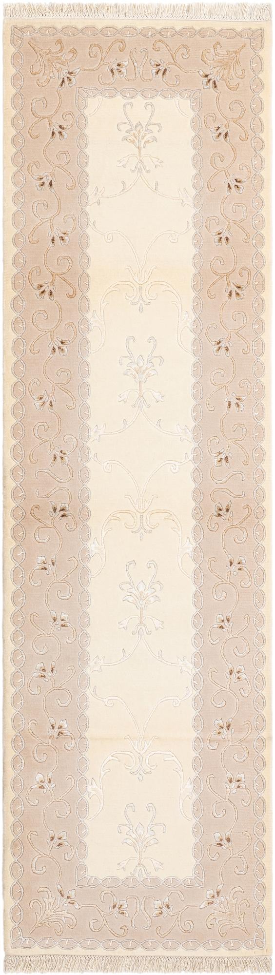 2' 10 x 9' 11 Hand Knotted Darya Wool Runner Rug