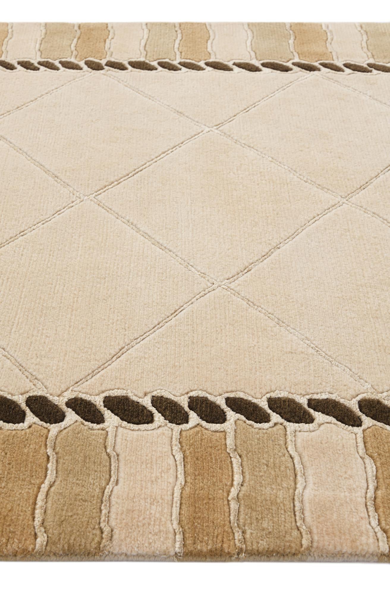 3' 3 x 13' Hand Knotted Darya Wool Runner Rug