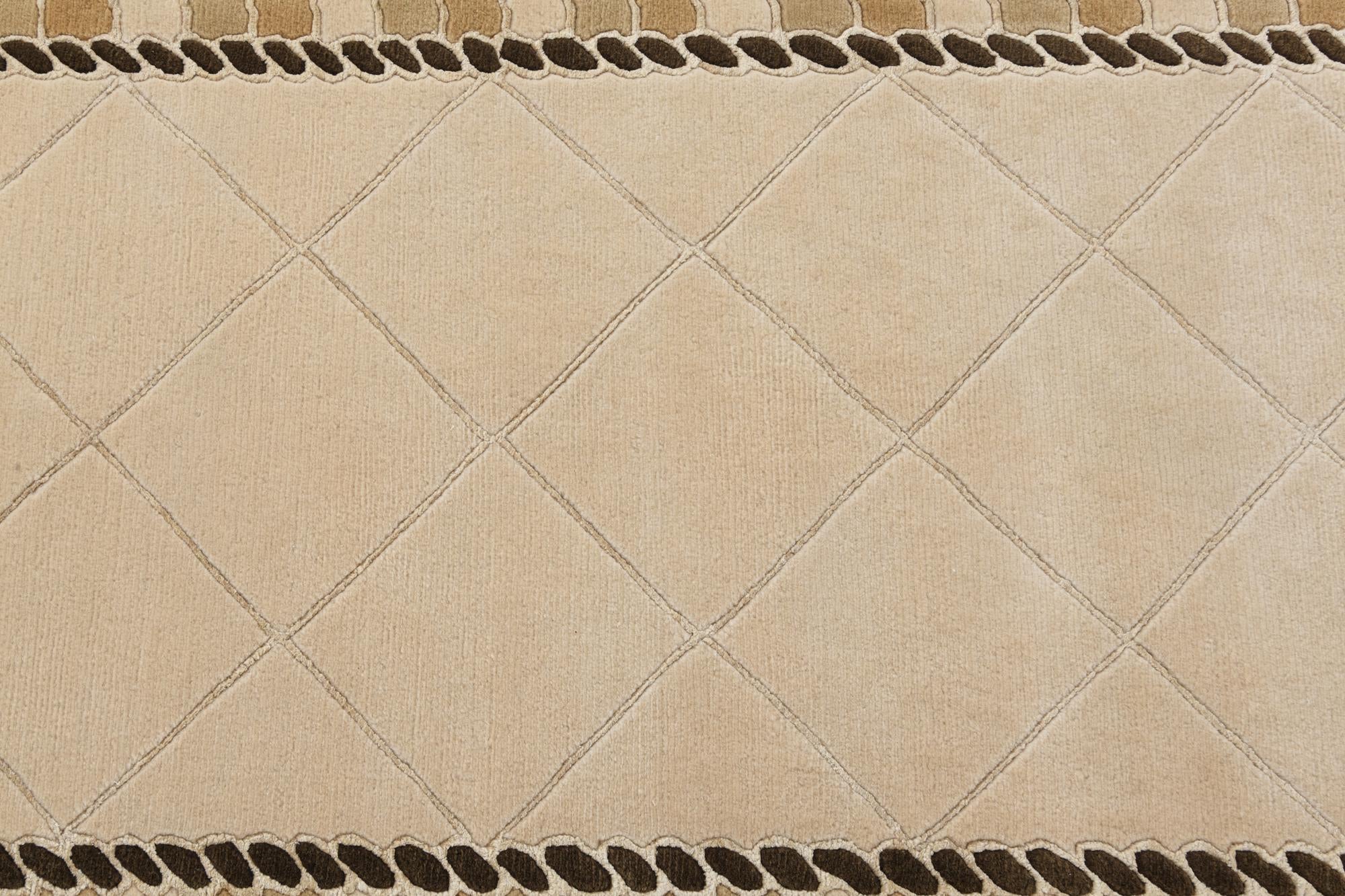 3' 3 x 13' Hand Knotted Darya Wool Runner Rug
