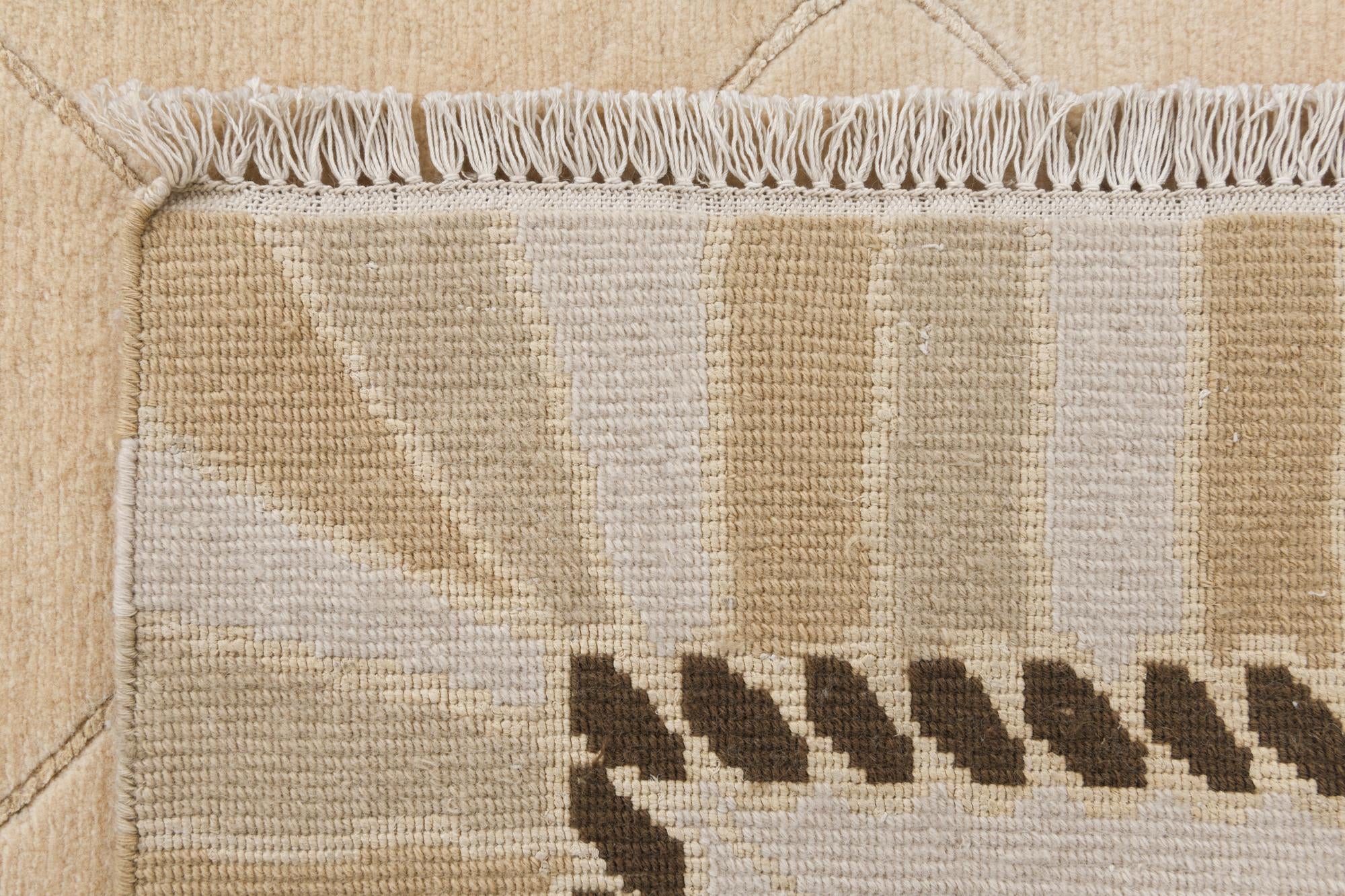 3' 3 x 13' Hand Knotted Darya Wool Runner Rug