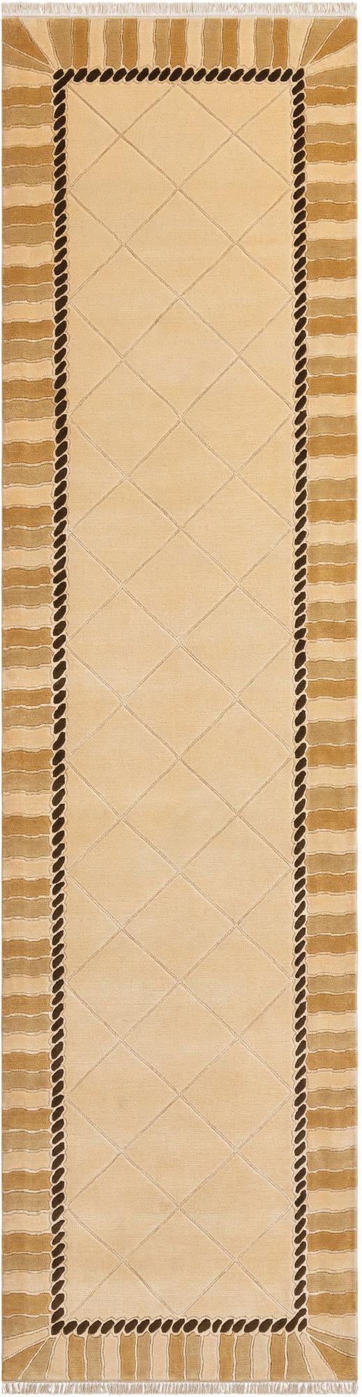 3' 3 x 13' Hand Knotted Darya Wool Runner Rug