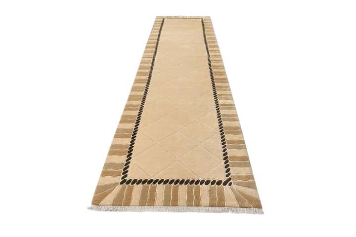 3' 5 x 13' 9 Hand Knotted Darya Wool Runner Rug