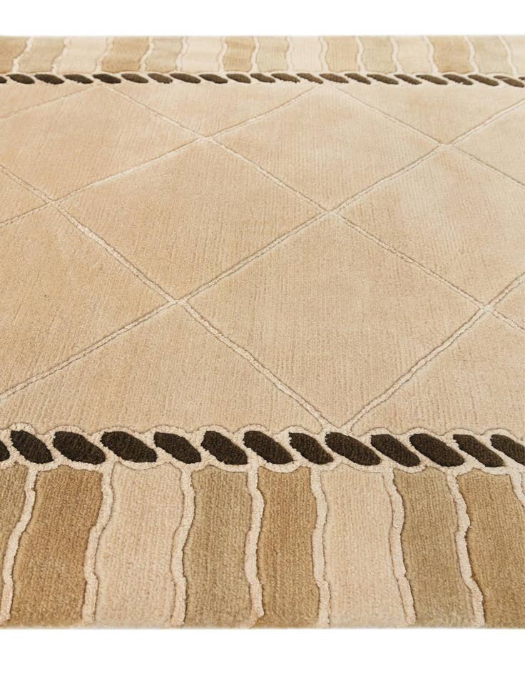 Detail image of 3' 5 x 13' 9  Hand Knotted Darya Wool Runner Rug