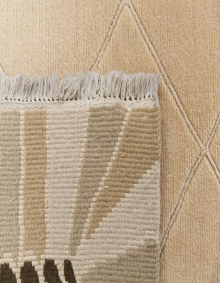 Detail image of 3' 5 x 13' 9  Hand Knotted Darya Wool Runner Rug