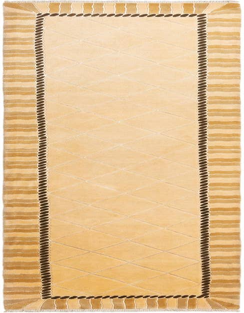 Detail image of 3' 5 x 13' 9 Hand Knotted Darya Wool Runner Rug