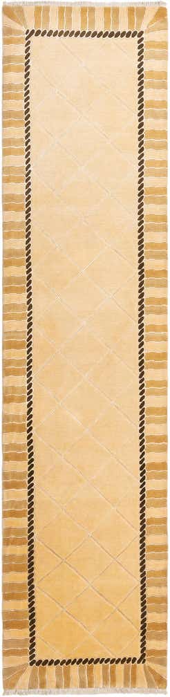 3' 5 x 13' 9 Hand Knotted Darya Wool Runner Rug