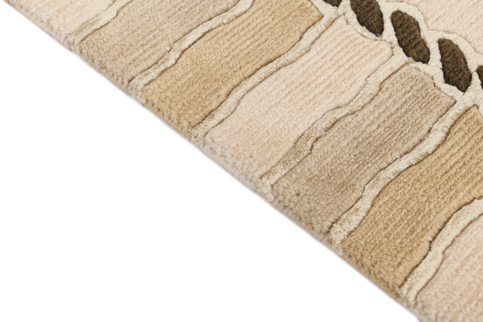 3' 4 x 13' 8 Hand Knotted Darya Wool Runner Rug