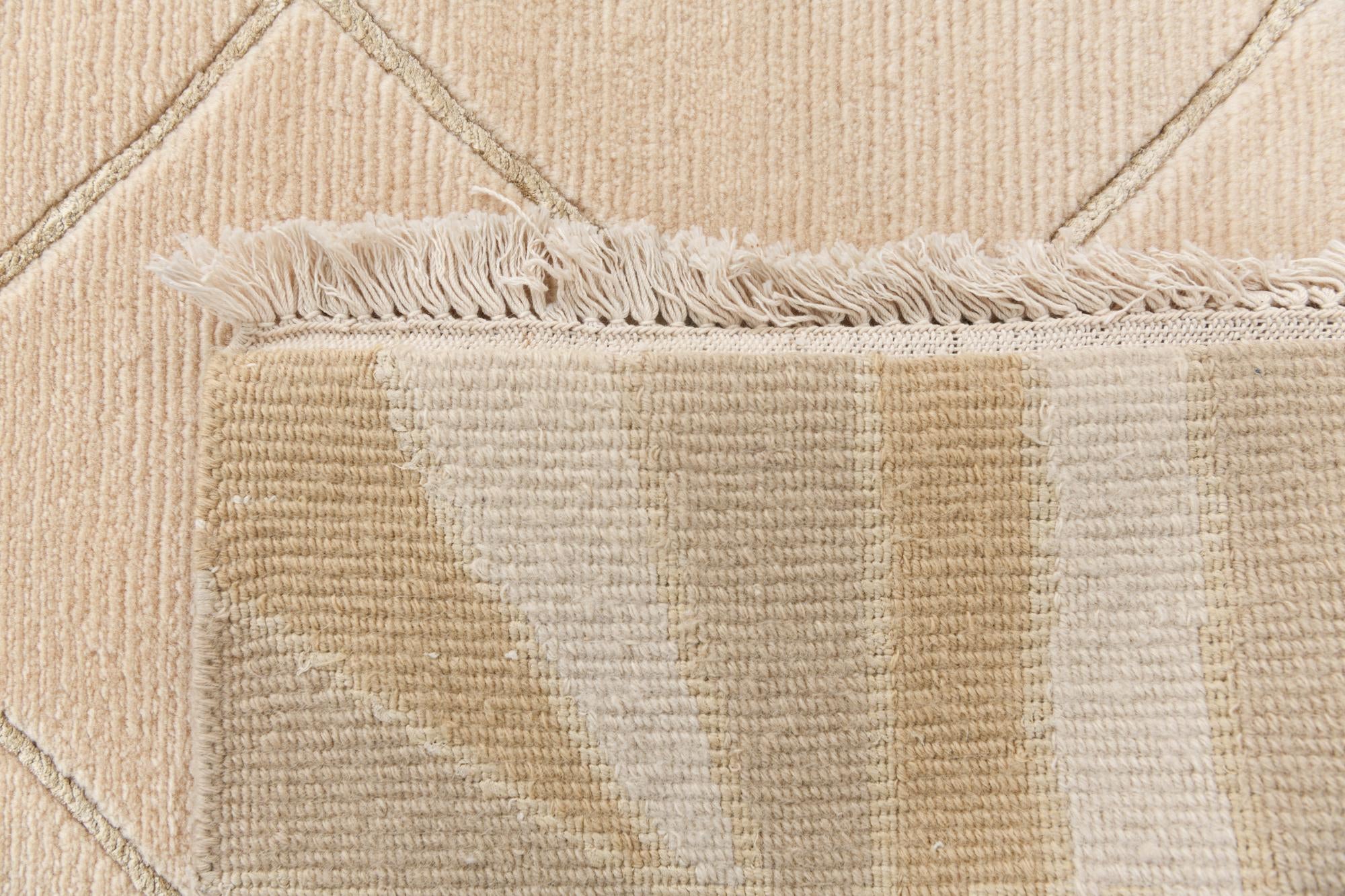 3' 4 x 13' 8 Hand Knotted Darya Wool Runner Rug