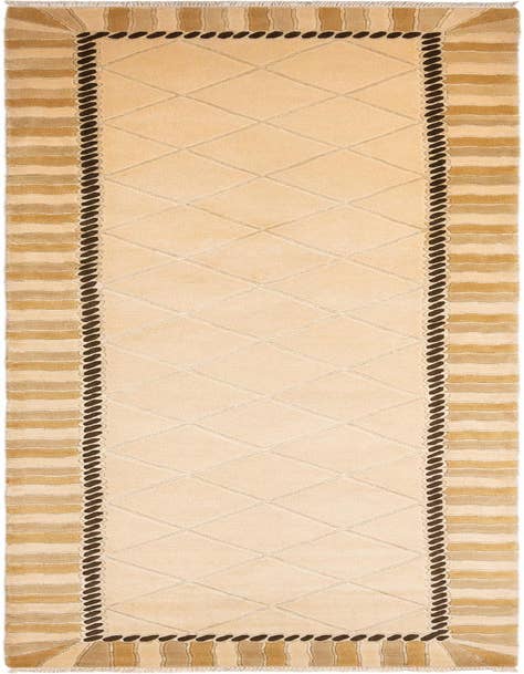 Detail image of 3' 4 x 13' 8 Hand Knotted Darya Wool Runner Rug