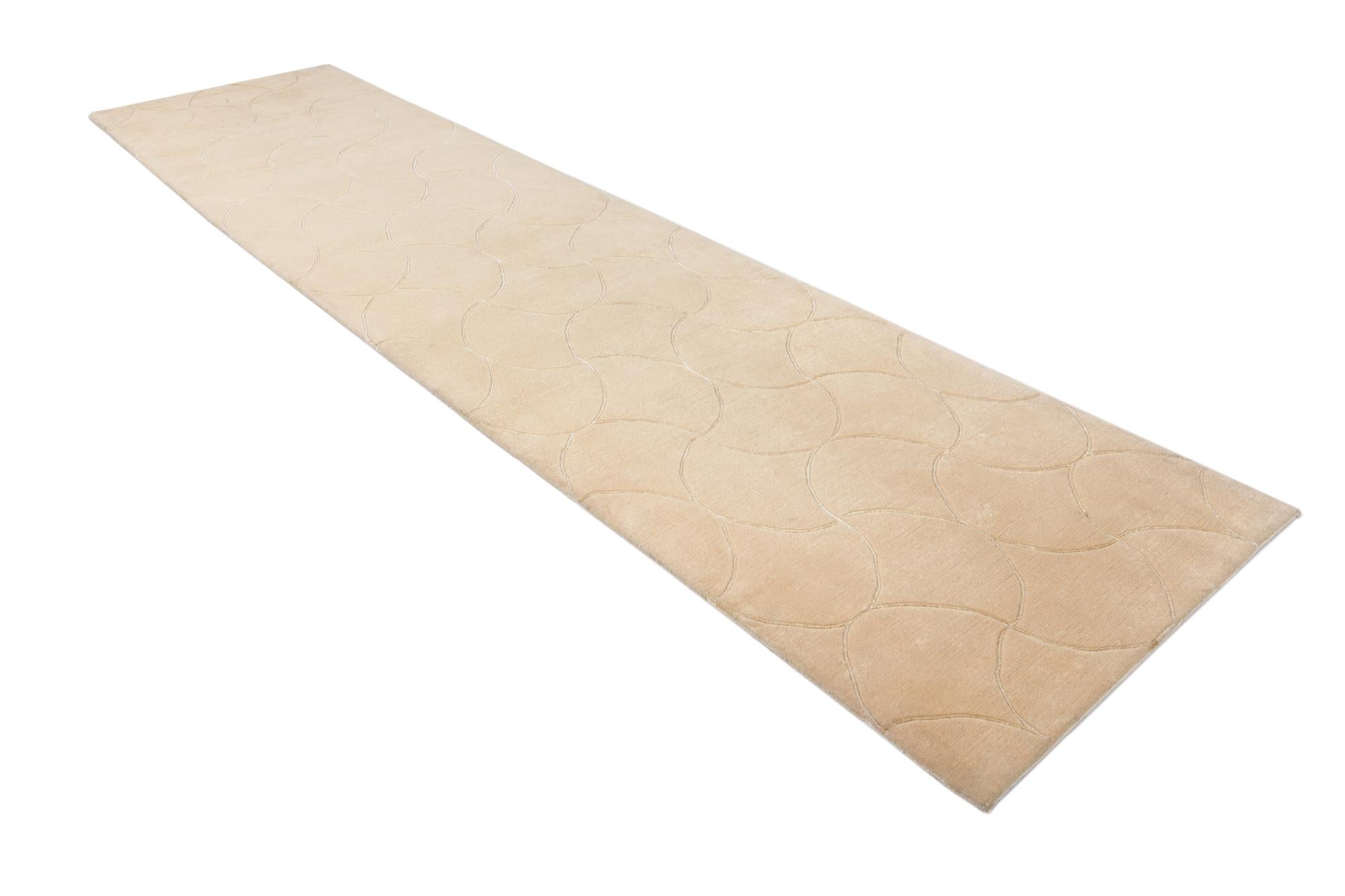 3' 5 x 13' 9 Hand Knotted Darya Wool Runner Rug