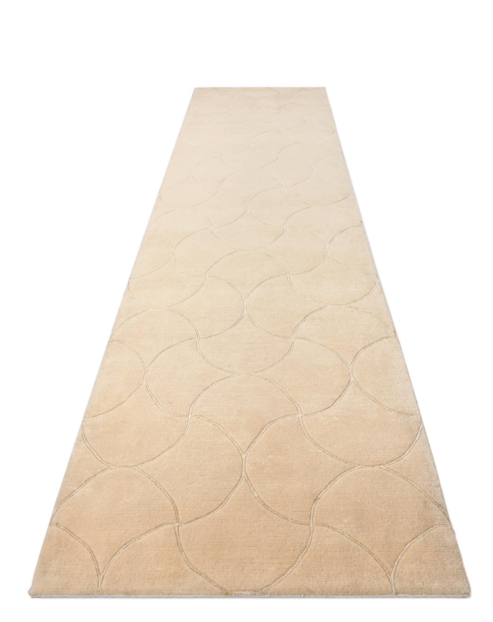 3' 5 x 13' 9 Hand Knotted Darya Wool Runner Rug